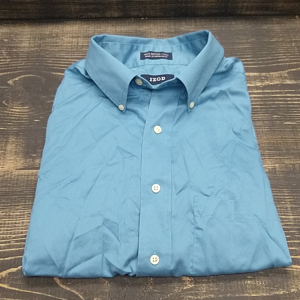 Izod | Blue Button Down Shirt